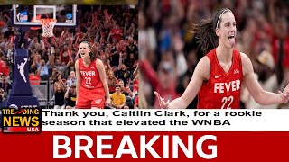 Thank you Caitlin Clark for a rookie season that elevated the WNBA [upl. by Juback]