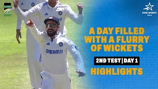 A Flurry Of Wickets Highlights Day 1 of the Cape Town Test  SA v IND [upl. by Ladnor]