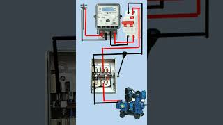 Electric manual changeover switch connection how to changeover connectionshort [upl. by Neumeyer]