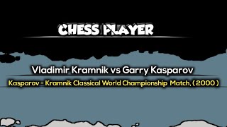 Vladimir Kramnik vs Garry Kasparov  Kasparov  Kramnik Classical World Championship Match 2000 [upl. by Hosbein595]