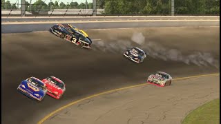 iRacing Reenactment 2001 Daytona 500 Finish [upl. by Mullane]