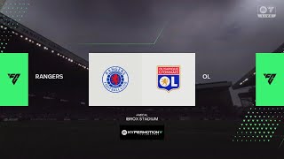 Glasgow Rangers vs OL ligue Europa [upl. by Arrait]