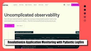 Introducing Pydantic Logfire The Ultimate Observability Platform for Simplified Application Perform [upl. by Ahl]