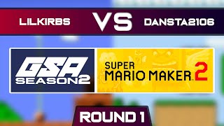 LilKirbs vs Dansta2106  Playoffs Round 1  GSA SMM2 Endless Mode Speedrun League Season 2 [upl. by Thadeus]