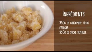 Comment faire du gingembre confit et appétissant [upl. by Gertrud666]