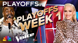 Extraordinary Performances from Team Gwens Playoffs  The Voice  NBC [upl. by Anialahs]