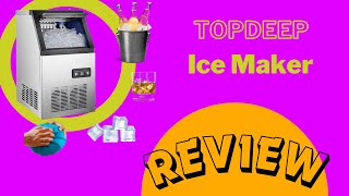 Ice Maker  REVIEW  TOPDEEP 132LB [upl. by Fitzger]