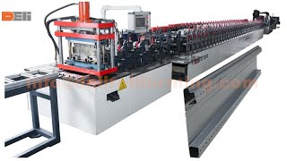 Storage Rack System Shelf Side Panel Roll Forming Line Online Butt Welding rollformingmachine [upl. by Ahsied266]