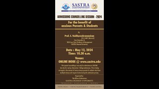 Admission 2024  Special Online Counselling amp Awareness Session [upl. by Thea]