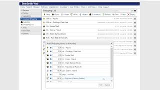 Shopping List and Inventory Features for BeerSmith Web [upl. by Avon]