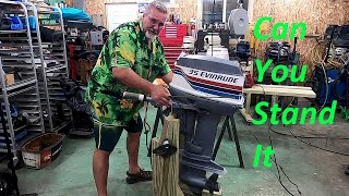 Outboard Engine standJust two boards4 casters equals Genius DIY Store Johnson Mercury Evinrude [upl. by Glimp]