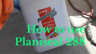 how to use PLANISEAL 288 WATERPROOF ON BALCONY [upl. by Eseryt]