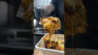 LOW CARB Chicken Enchilada Casserole SHORTS food [upl. by Ecissej]