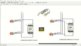 Conexión Sensores Serie y Paralelo de 3 hilos sensores [upl. by Nnasor]
