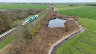 Arriva trein aankomst station Hindeloopen 15112024 1226 [upl. by Adnovad]