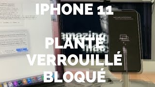 iPhone 11 Pro planté bloqué ou verrouillé  Forcer le redémarrage  DFU  mode récupération [upl. by Nayrb]