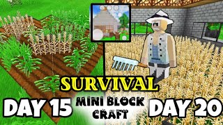 DAY 1520 SURVIVAL MINI BLOCK CRAFT [upl. by Sadye]