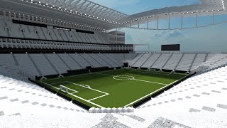 🌆 CONSTRUINDO A ARENA CORINTHIANS NO MINECRAFT [upl. by Nelubez548]