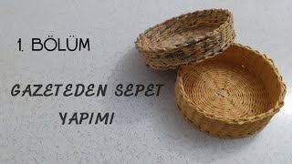 Gazeteden sepet yapımı bölüm 1 🧺 [upl. by Ydoj]