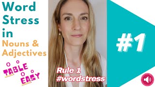 Rule 1  Word Stress in 2syllable Nouns amp Adjectives  English Pronunciation 💬 [upl. by Anaigroeg]