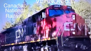 CN Freight Train In Vernon  BC  Canada 2024 [upl. by Nonnel]