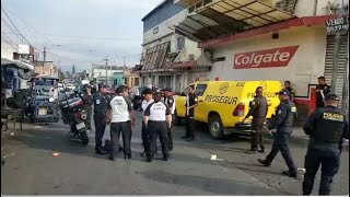 Ocho personas participaron en asalto a camión de valores en la colonia Quinta Samayoa en la zona 7 [upl. by Rednave]