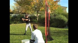 BOWNET BaseballSoftball Big MouthSoft Toss Demo [upl. by Harbour530]