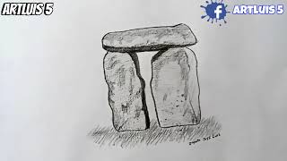 Cómo dibujar un Stonehenge [upl. by Ayekel]