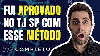 MÉTODO DE ESTUDOS que garantiu minha APROVAÇÃO com 88 no TJ SP ESCREVENTE [upl. by Anaher24]