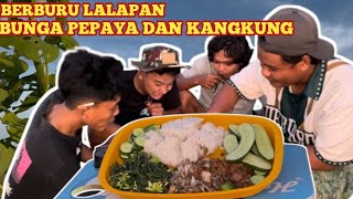 NIKMATNYA REBUSAN BUNGA PEPAYA DAN KANGKUNG DENGAN DI TEMANI SAMBAL TERASI DAN IKAN ASIN GORENG [upl. by Kokaras]