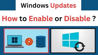 Windows Updates How to Enable or Disable [upl. by Anhavas]