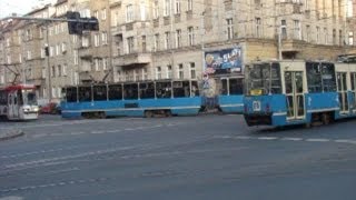 Tramwaje na rozjazdach 3  MPK Wrocław [upl. by Godewyn]