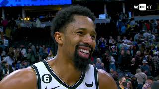 Spencer Dinwiddie after the Nets win [upl. by Yekcir]