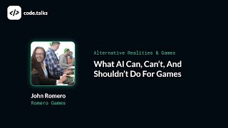 What AI Can Can’t and Shouldn’t Do for Games [upl. by Ames137]