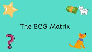 What is BCG Matrix [upl. by Yanrahs]