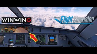 Landing the Fenix A320 with the Winwing FCUEFIS Combo msfs2020 msfs flightsimulator aviation [upl. by Atinrev]