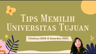 Tips Cara Memilih Universitas Korea GKS [upl. by Whiteley]