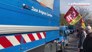 Avignon  les gaziers et les électriciens en tête de cortège [upl. by Anyah458]