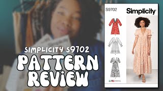 Sewing Pattern Review  S9702 Simplicity DIY Spring Dress 2023 [upl. by Renruojos]