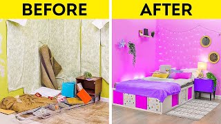 EXTREME ROOM MAKEOVER  Cool Home Decorating Hacks [upl. by Eeliah]