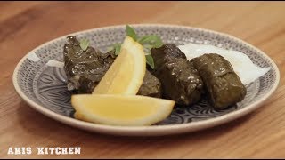 Greek Dolmades  Stuffed Vine Leaves [upl. by Neda]