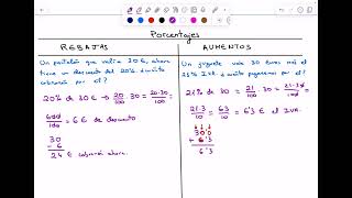 Porcentajes rebajas y aumentos [upl. by Coffee]