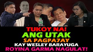 ROYINA GARMA AT RODRIGO DUTERTE NABUNYAG PAGPASLANG KAY WESLEY BARAYUGA POGO BAMBAN TARLAC ALICE GUO [upl. by Arata]