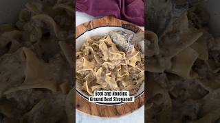 Beef and Noodles Ground Beef Stroganoff [upl. by Alfons]