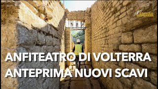 Anfiteatro romano di Volterra le prime immagini del nuovo scavo archeologico  Anteprima [upl. by Aehtela]