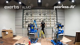 Exertis Almo INFiLED and PeerlessAV dvLED Video Wall Installation [upl. by Altman165]