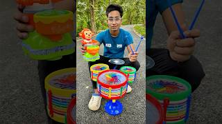 Small drum 🥁And Jazz Drum Set Senior Musical Band Instruments with 3 Drums Testing🔥 [upl. by Tierell]