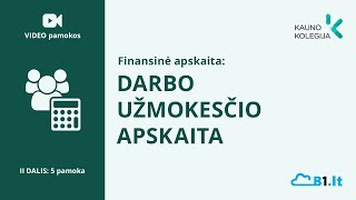 Finansinė apskaita Darbo užmokesčio apskaita [upl. by Hirsch]