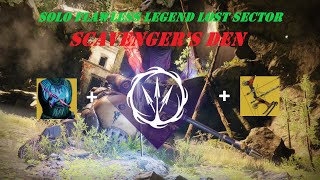 Solo Flawless Legend Lost Sector  Scavengers Den  Void Hunter  Destiny 2 Season 23 [upl. by Aile80]