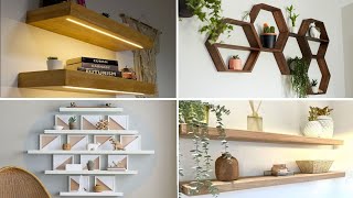 100 FLOATING SHELVES DESIGN IDEAS 2024  INDOOR DECORATION IDEAS  wooden shelves design ideas [upl. by Maibach367]